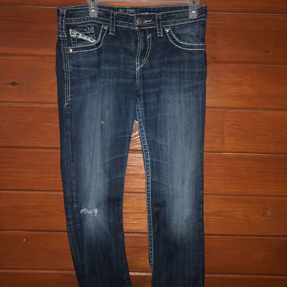 Silver jeans